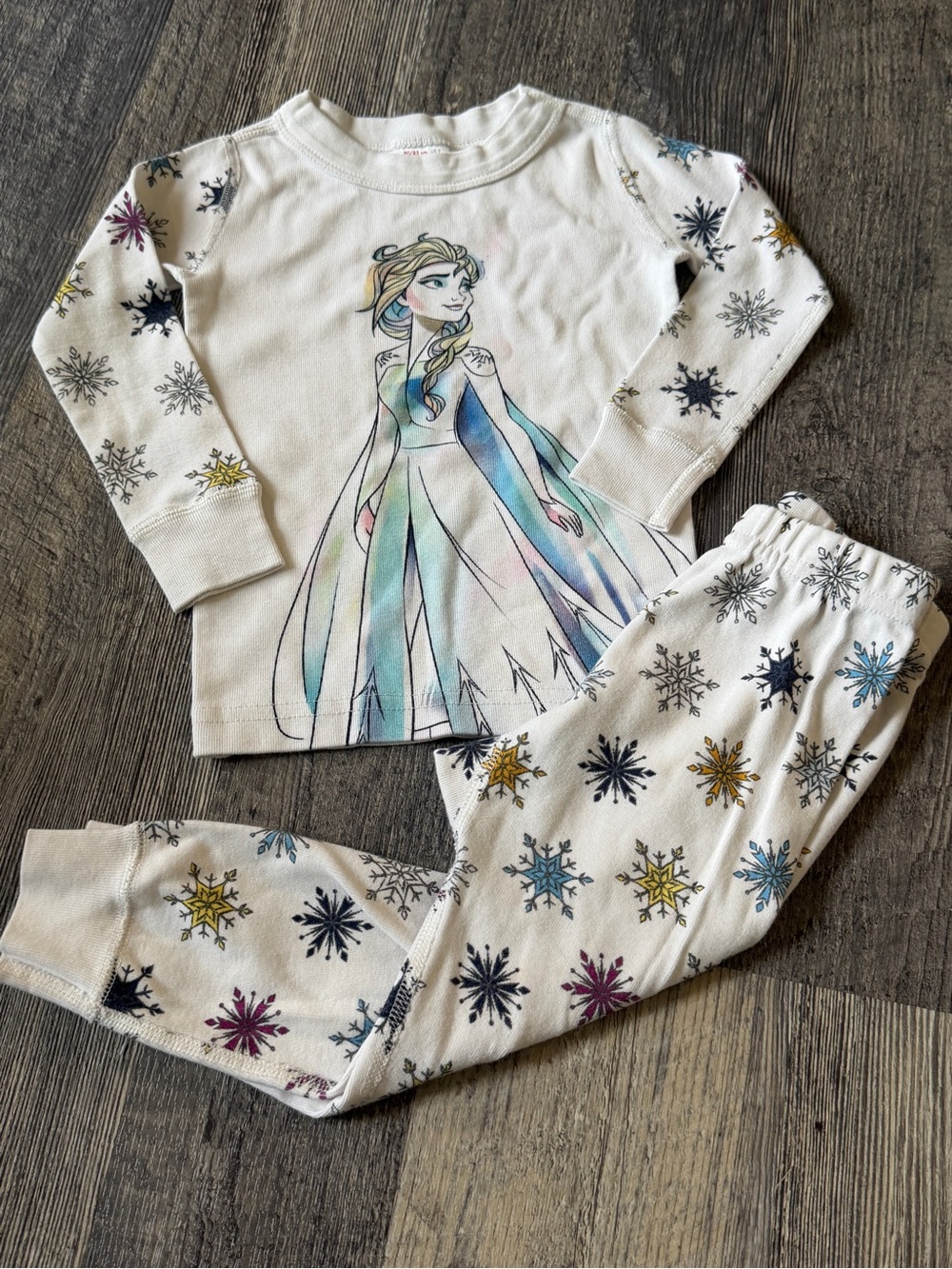 Disney Frozen II Elsa Organic Cotton Pajama Set Girls Size 2 Hanna Andersson